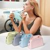 Kompakte Make-up-Tasche aus Silikon, wasserdichter Kosmetik-Organizer mit mehreren Fächern, Reise-Aufbewahrungsetui für Hautpflege und Toilettenartikel