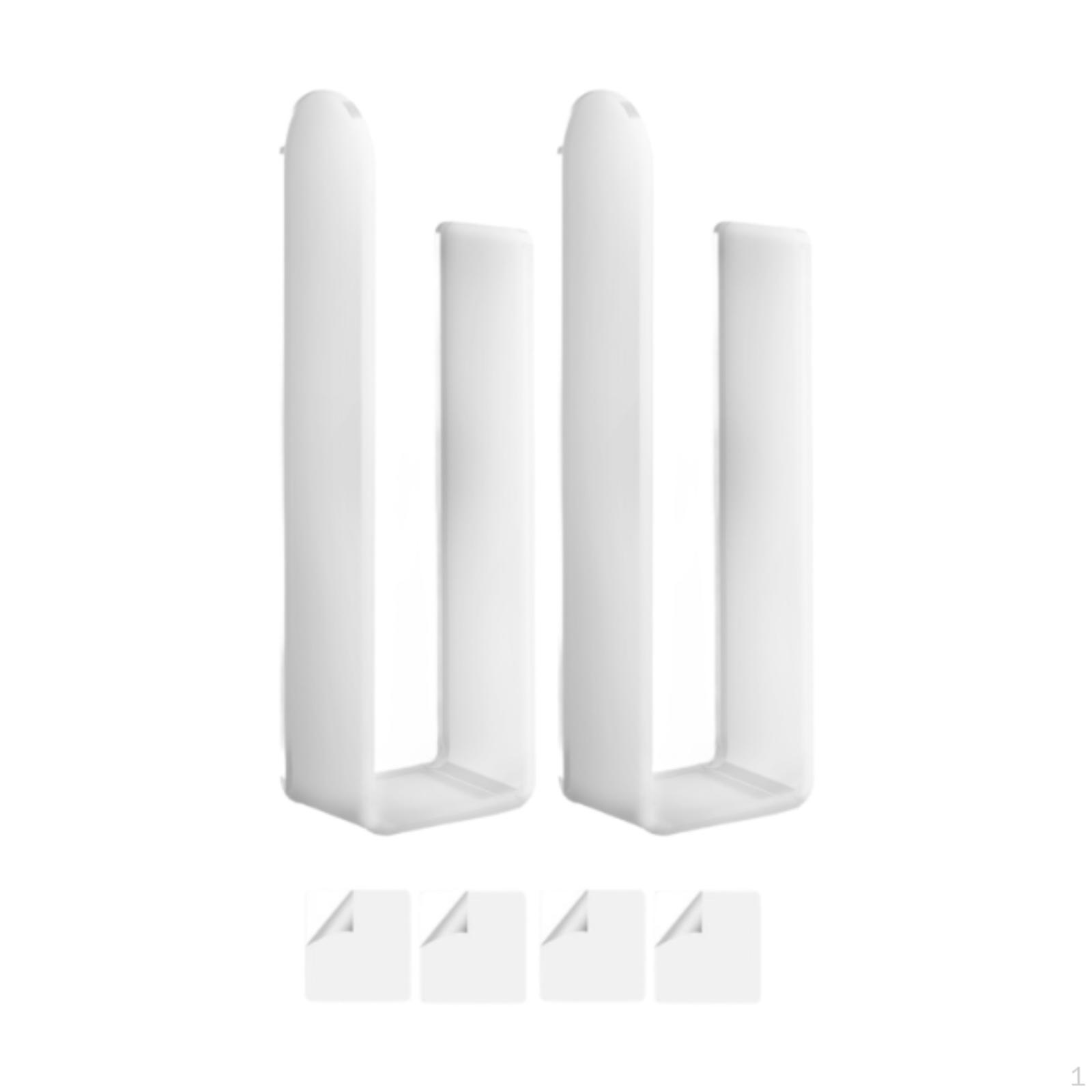 

2 акриловых крючка для шляп для настенного использования, подходят для организации шляп в доме белый