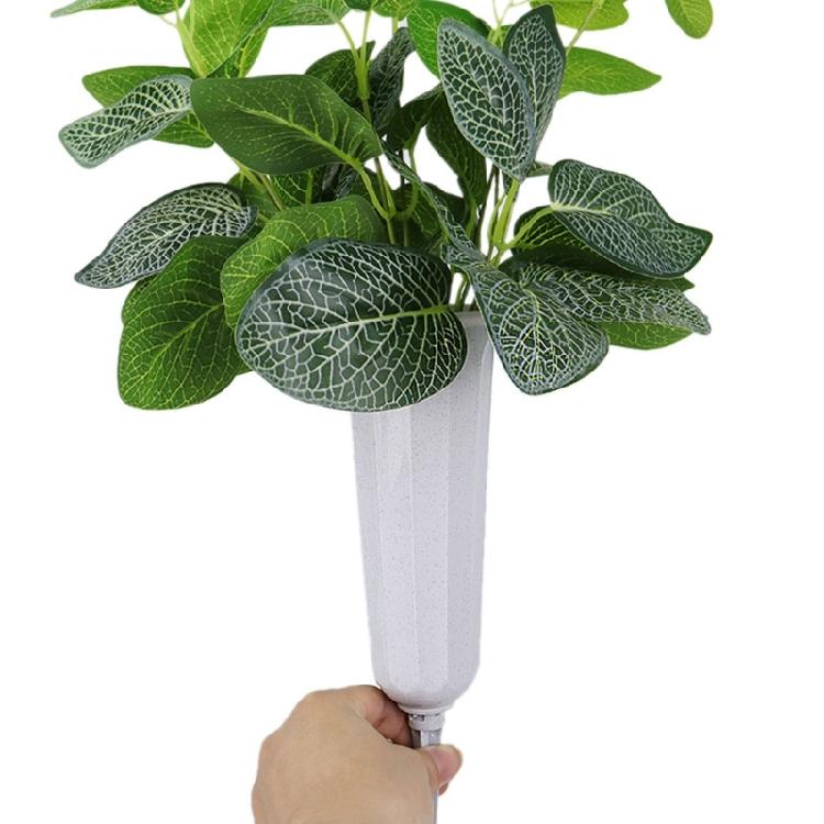 Grave Vases with Spikes Classical Design Florals Arrangements Plastic Holder for Cemetery Memorial Flowers Container