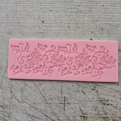 Flower and Leaf Sugarcraft Silicone Lace Fondant Embossing Cake DIY Mould