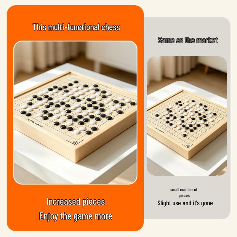 Multi-functional 4-in-1 Kids Chess & Board Game Set