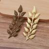 20pcs 19x64mm DIY Leaf Copper Charm Pendant Gold Color Accessories for Necklace Jewelry Making Components Handmade Craft