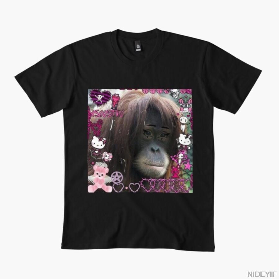 

Emo orangutan T-shirt For Men Women 100% Cotton T Shirts Short Sleeve Tops 1112-4 4XL