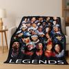 Legends Rapper Collection HIP HOP Rap Star Art Flannel Blanket,Cozy Soft Throw Blanket for Home Bedroom Bed Sofa Cover Gift Kid