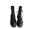 Thick-soled Women's Heightening Polished Retro Lace-up Small Short Muffin Bottom Wasteland Wind Platform Heels Boots