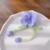 Elegant Tulip Flower Hair Clips for Women Girls Handmade Fabric Bow Hair Claw Barrettes Headwear Korean Hair Accessories
