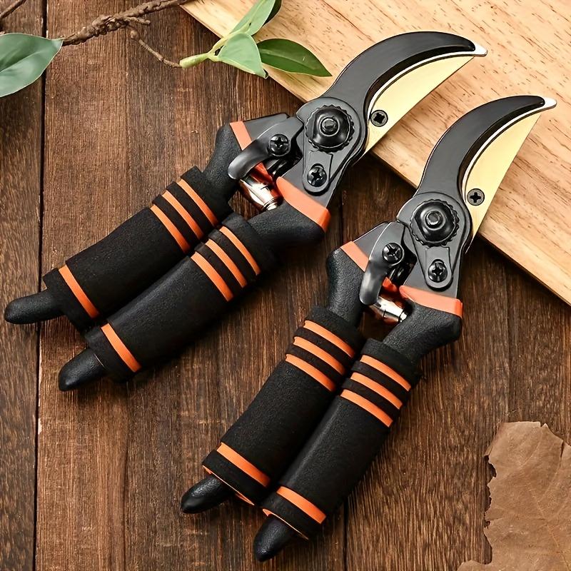 21.59cm Professional Titanium Bypass Pruning Shears (T13) - Super Sharp, Heavy Duty Garden Shears for Precise Pruning & Trimming