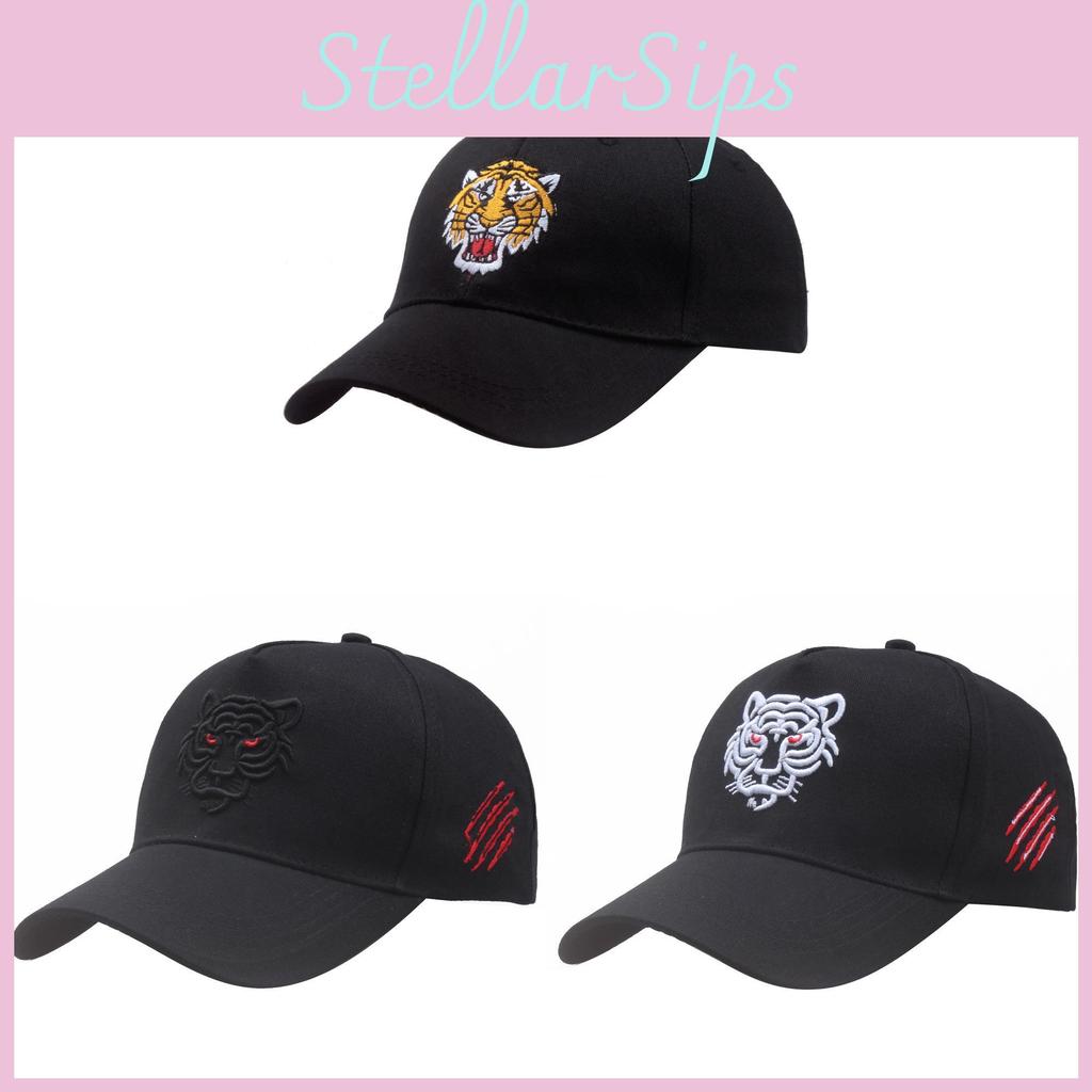 Pattern Animal Tiger Embroidery Baseball Cap Sun Protection Breathable Hats