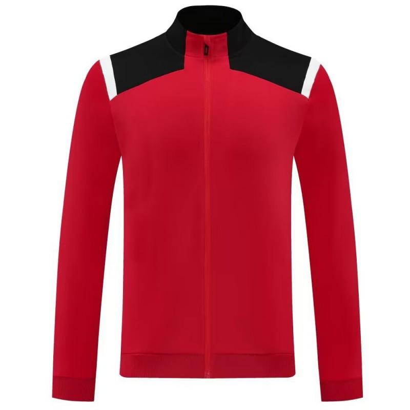 Mens Womens Winter Sport Training Jacket Long Sleeve Stand Collar Outdoor Football Running Gym Wear