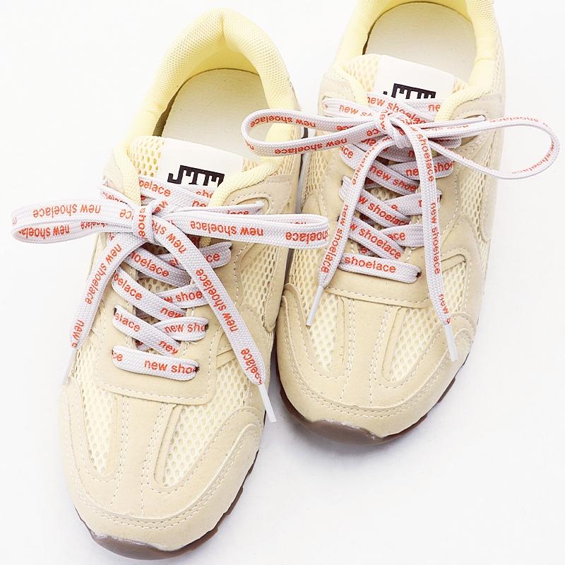 Stylish Reversible Letter-Printed Shoelaces High-Quality Shoelace for Sneakers and Canvas Shoes 100/120/140/160cm 1Pair