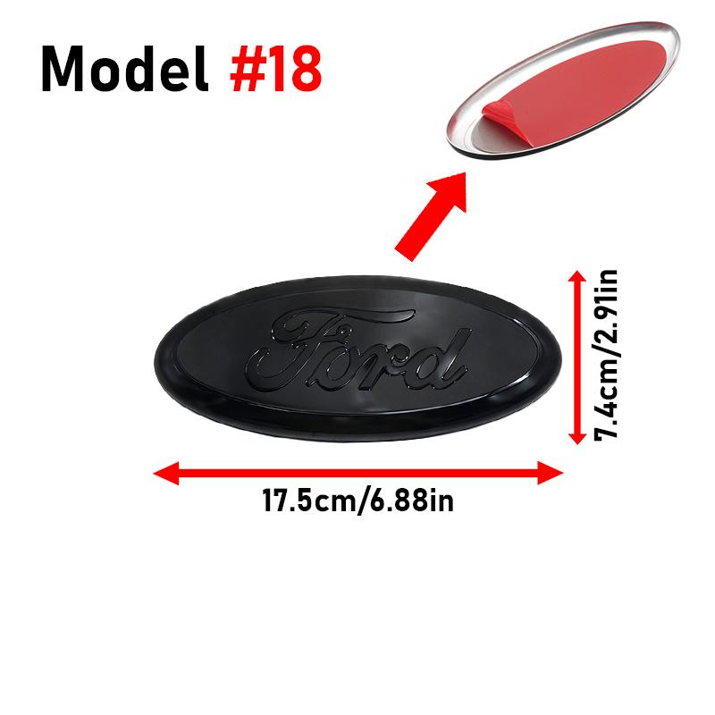 Car Styling Logo Car Front Hood Emblem Rear Trunk Badge Grille Stickers For Ford Focus MK2 3 Ranger Fiesta S-Max Mondeo MK4 Kuga