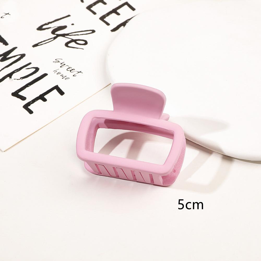 Akryl Barrette elegancka jednokolorowa spinka do włosów krab spinka do włosów Vintage proste akcesoria do włosów dla kobiet kucyk pazur klip kraby