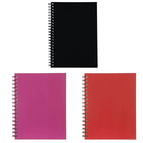 Spirax Hard Cover Twin Wire Notebook A4 (200 Pages)