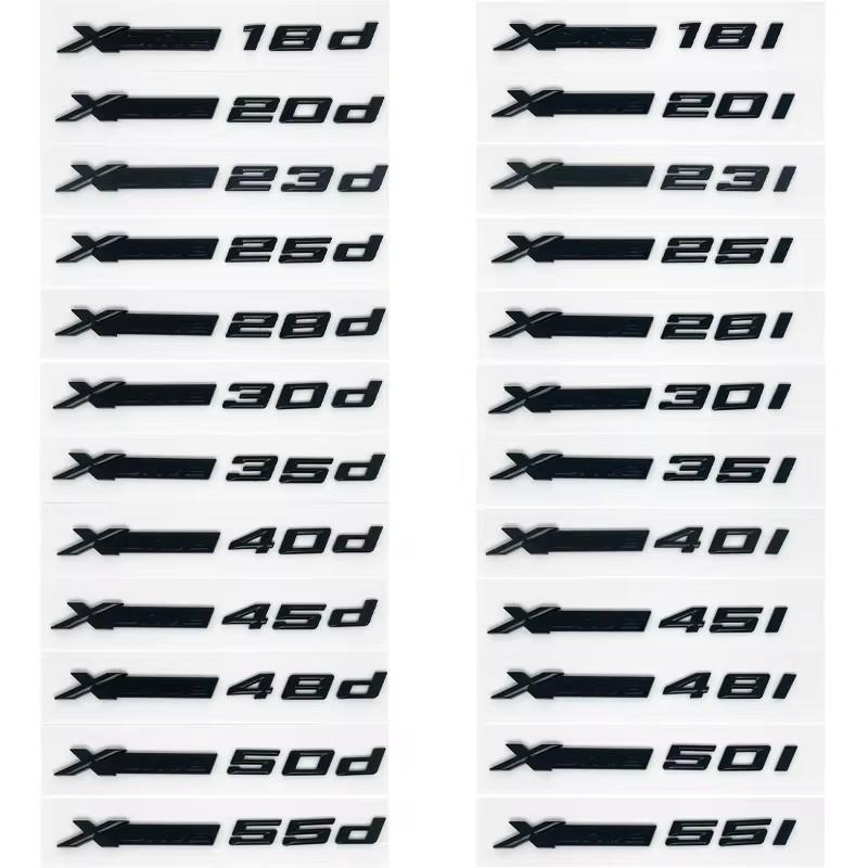 XDrive 20i 30i 35i 40i 50i 30d 35d 40d car fender emblem trunk badge sticker for BMW X1 X3 X4 X5 X6 X7 PS9