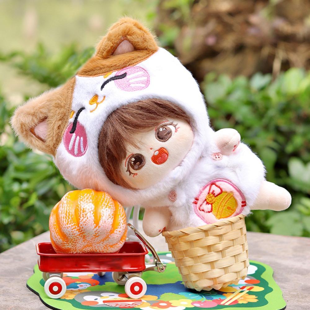Animal Headcover Cotton Doll Clothes Set Strap Pants Plush Dolls Clothes  20cm Cotton Doll