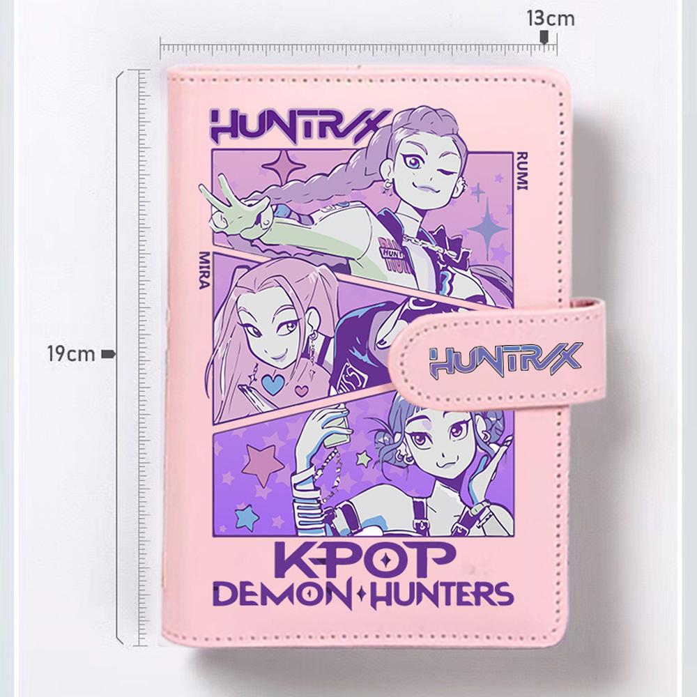 KPop Demon Hunters Student Notebook Portable, Detachable Loose-leaf Notebook, Diary