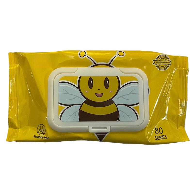 Lingettes pour Mains et Bouche Bébé Little Bee + Boîte de Rangement pour Lingettes Humides Petit Canard Gratuite