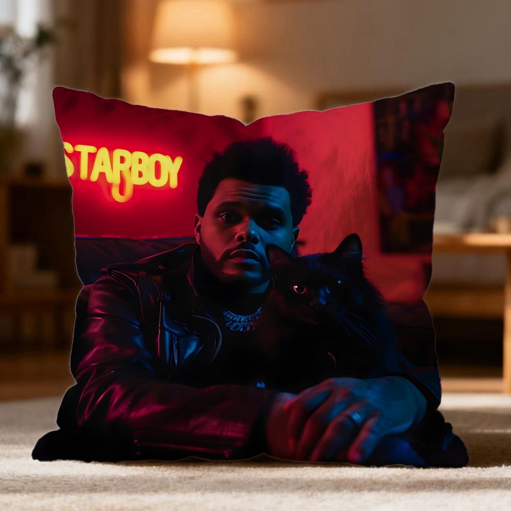Hot T-Tthe weeknder Cushion Cover Soft Washable Pillow Case Multi-Scene for Couch Bed Travel Office Use