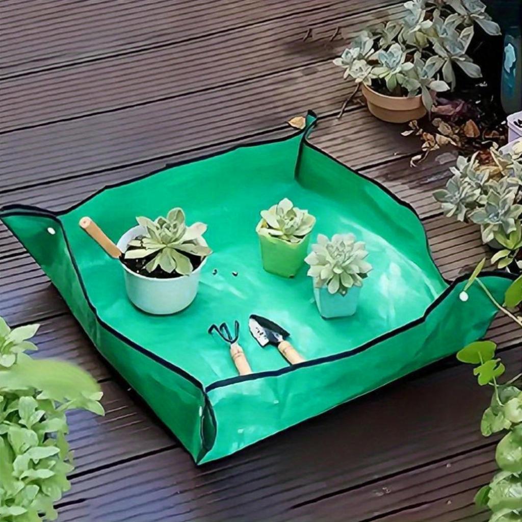 1pc Planting Mat Gardening Potting Pad Foldable Garden Plant Flower Pot Transplanting Waterproof Mats