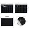 ProCase Jewelry for Accessory with All Black Tray, 3-Pack, Stackable, Vanity/Dresser Drawers, Case, Display, Dividers,