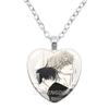 Low Tide In Twilight Anime Necklace Taeju YEO Euihyun KIM Glass Cabochon Heart Shaped Pendant Necklace Charm Jewelry Gift