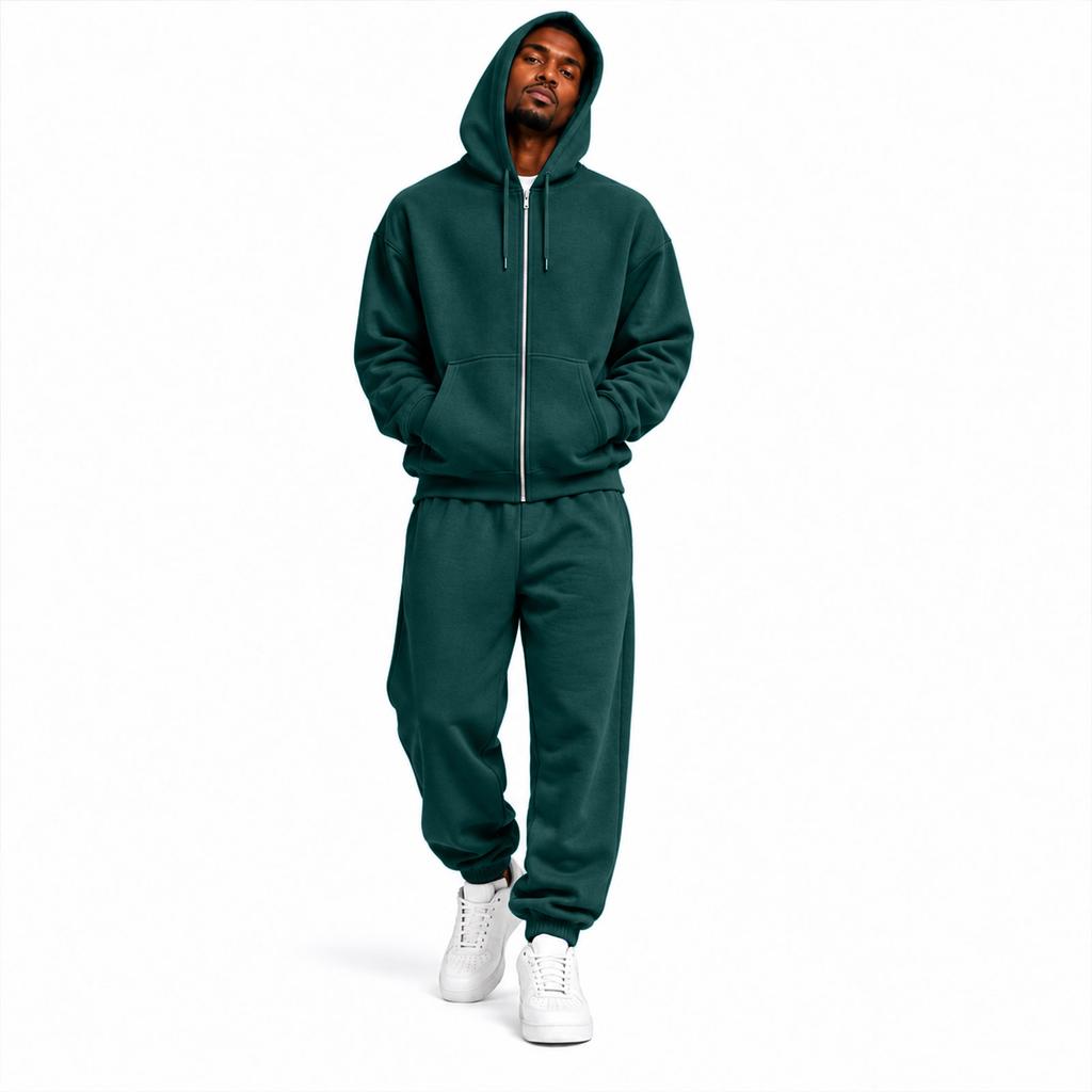 Unisex Hoodie Sweatshirt and Jogger Pants Two-Piece Set
