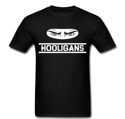 Hooligans Eyes Crazy Narrow Lettering T Shirt Tee Unisex