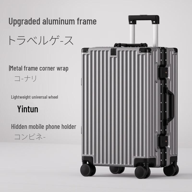 Kuaichi Aluminum Frame Hardshell Spinner Luggage 20 inch