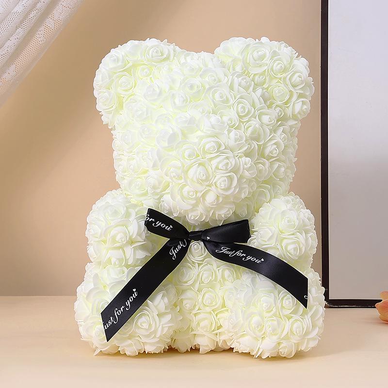 Rose Bear: Preserved Flower Gift for Girlfriend - Perfect for Birthdays, Valentine's, and Proposals