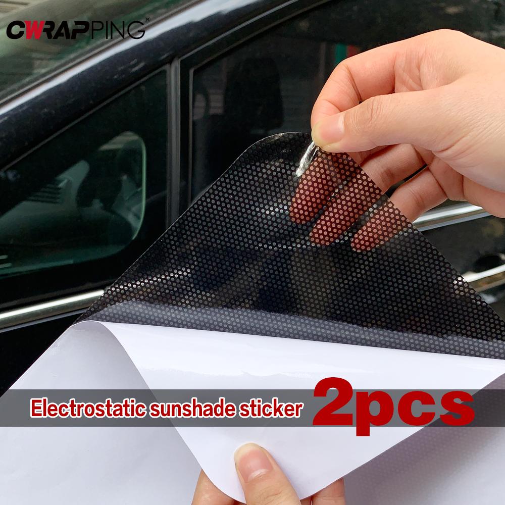 Car Sunshade Stickers Static Electrostatic Window Visor Decorative Stickers Sun Block for Car Windows Side Blocks Cover Films