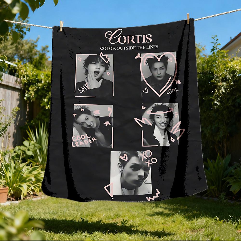 1pc KungFu Panda Outdoor Flannel Blanket, Soft, 80x120cm