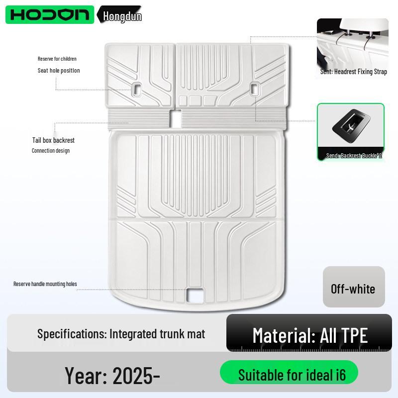Ideal i6-L9 Series TPE Trunk Mat for Front & Rear - Custom Fit 26 New Model