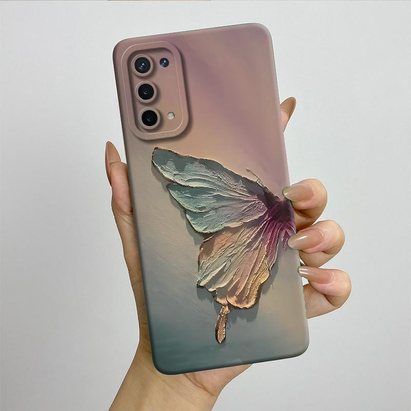 For OPPO A74 5G A54 5G Case A93 5G Capa Silicone Soft Phone Funda CPH2197 CPH2195 CPH2263 Painted Printed Protective Back Cover