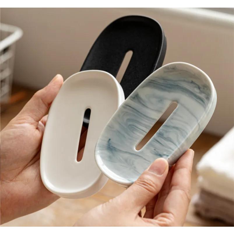 Einfache Keramik Seifenschale Hoteltoilette Kreative Ablauf Seifenbox Halter Seifenorganisation Nordische Zuhause Badezimmerzubehör