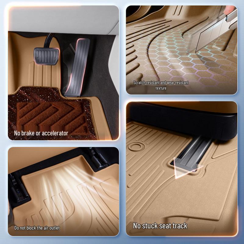 Equation 2025 TPE Leopard 8 Car Floor Mats - New Car Interior Modification Accessories