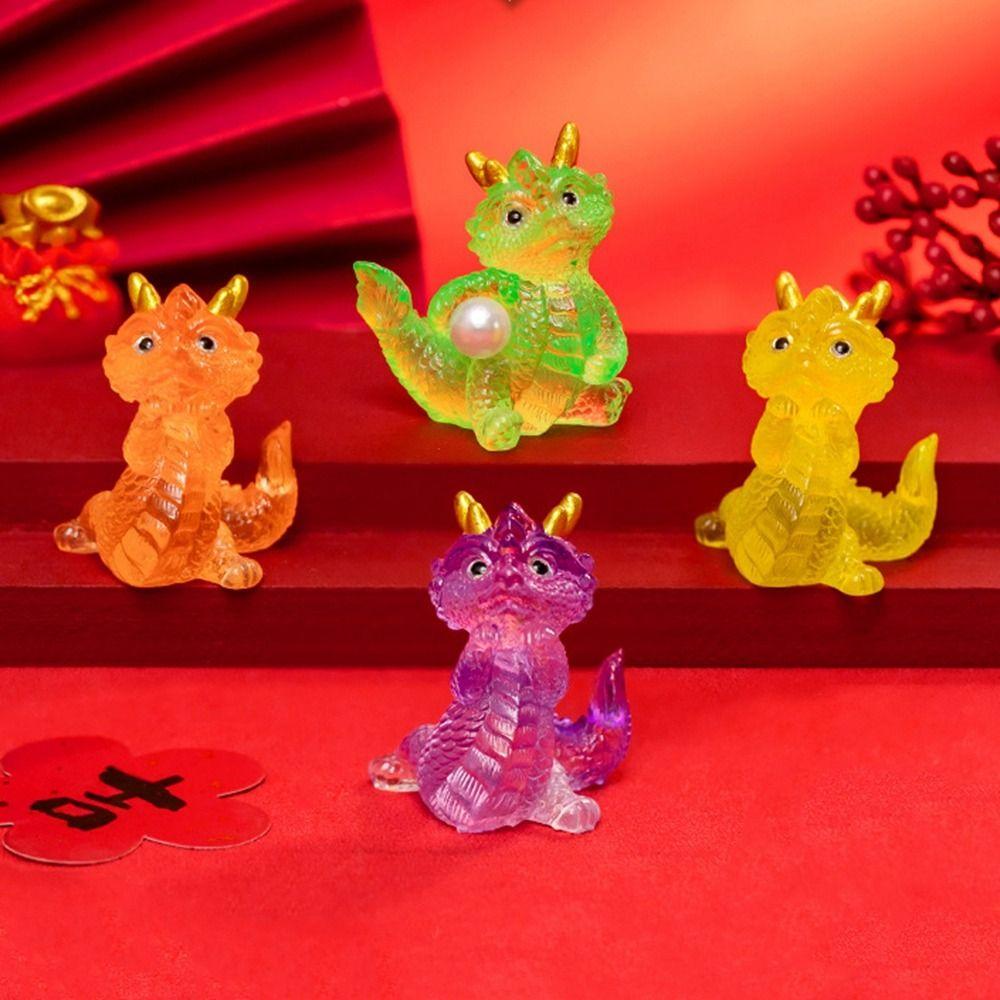 Cartoon Dragon Figurine Chinese Zodiac Auspicious Dragons  Children