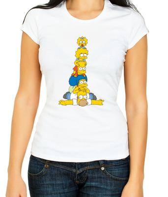 Simpson familie The Simpsons, W/B Dames 3/4 Korte Mouw T-shirt H508
