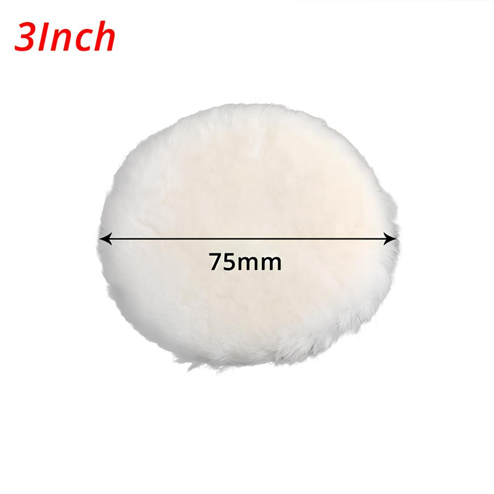 

3/4/5/6/7-дюймовая прокладка для полировки автомобиля, имитация шерстяного лака, вощеный мягкий буфер, автомобильный инструмент, чистка деталей, удаление пыли, полированный лист 3inch белый