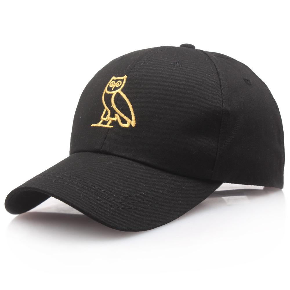 Spot hip-hop hat European and American popular embroidery logo baseball cap cap cap outdoor L（58-60cm） чёрный