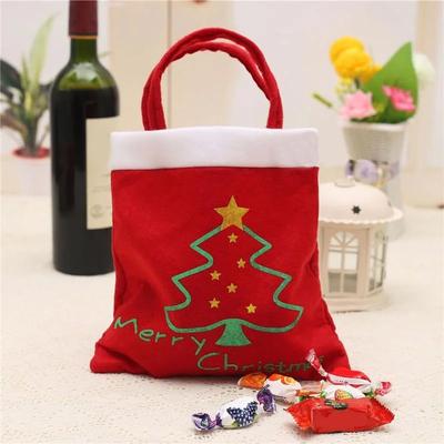 3PC Merry Chrismas Bag Kids Gift Candy Bags Pouch Mini Handbag Christmas Decoration for Home Party New Year Decoration