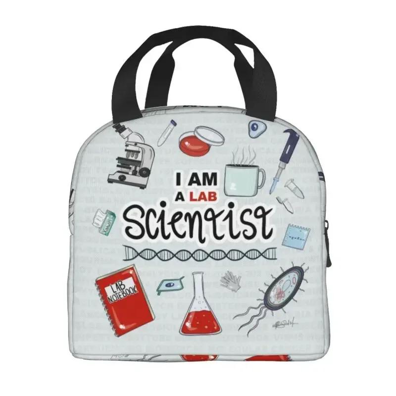 I Am A Scientist Insulated Lunch Bag for Women Leakproof Science Physics Chemistry Biology Cooler Thermal Lunch Box Picnic
