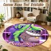 Round Rug Custom NameGarten of Banban Pattern Non Slip Carpet Home Floor Decor