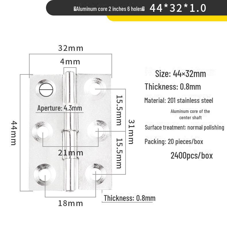 

Мини-плоские петли из нержавеющей стали для деревянных дверок шкафов-ящиков - размеры: 1, 1.5, 2, 2.5, 3, 4 дюйма