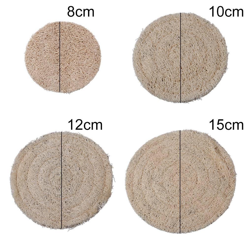 Runder Teebecher Untersetzer Luffa Faser Luffa Matte Kung Fu Teeset Teekannenuntersetzer Teekanne