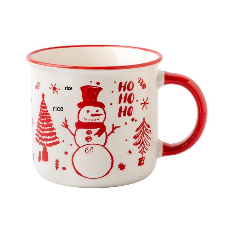 Personalized Christmas Ceramic Mug with Lid and Spoon - Creative Cartoon Design, Perfect for Halloween Gifts