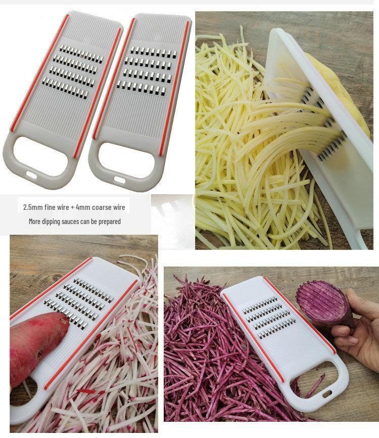 Huacheng Julienne Kitchen Insert: Cucumber, Potato, Carrot Julienne Board & Planer