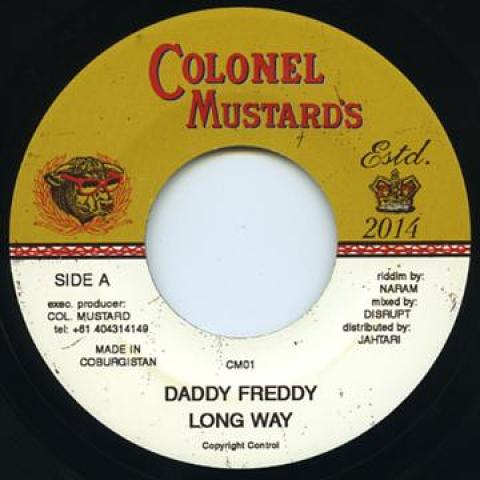 7inch Record DADDY FREDDY Long Way CM01 Colonel Mustard 2015 Europe Reggae Ska Dub Used