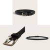 New Korean Style Retro Thin Western Belt For Women With Alloy Buckle