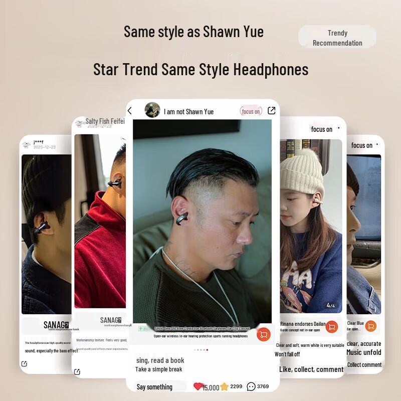 Saina S9S AI Open-Ear Sport Bluetooth Headset