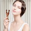 Sandalwood Scalp Massager Sandalwood Deer Antlers Comb Meridians Dredging Scalp Facial Massage Comb Gua Sha Comb Hair Comb
